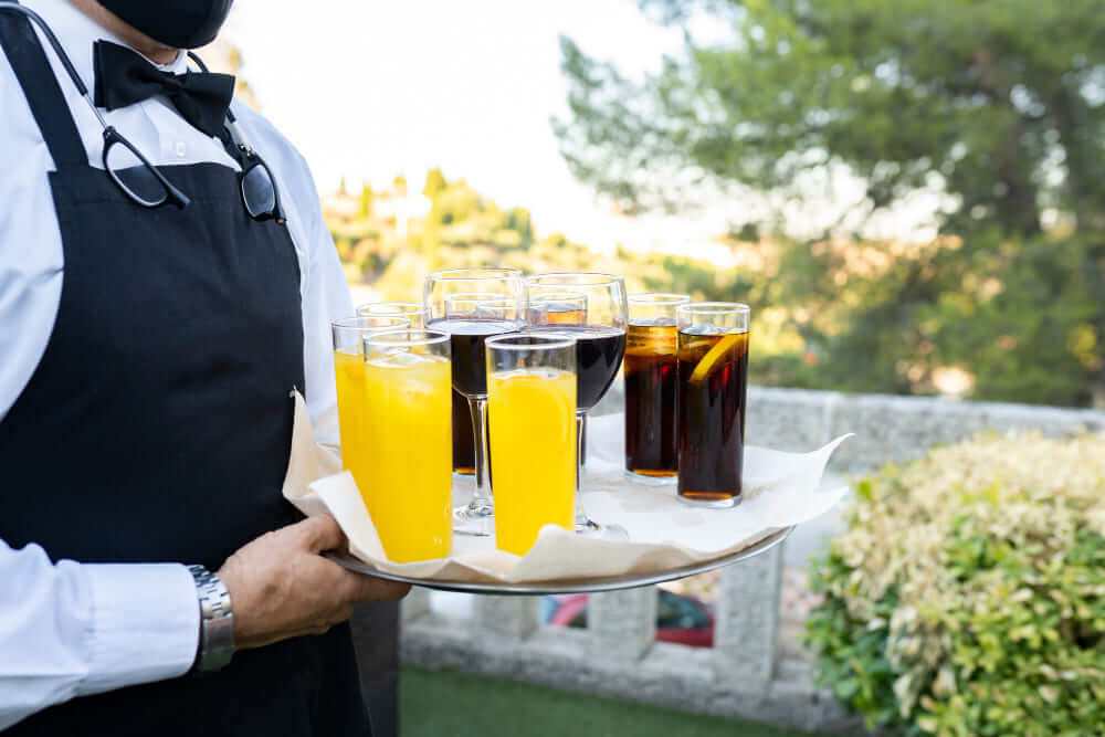 Stunningly presented welcome drink